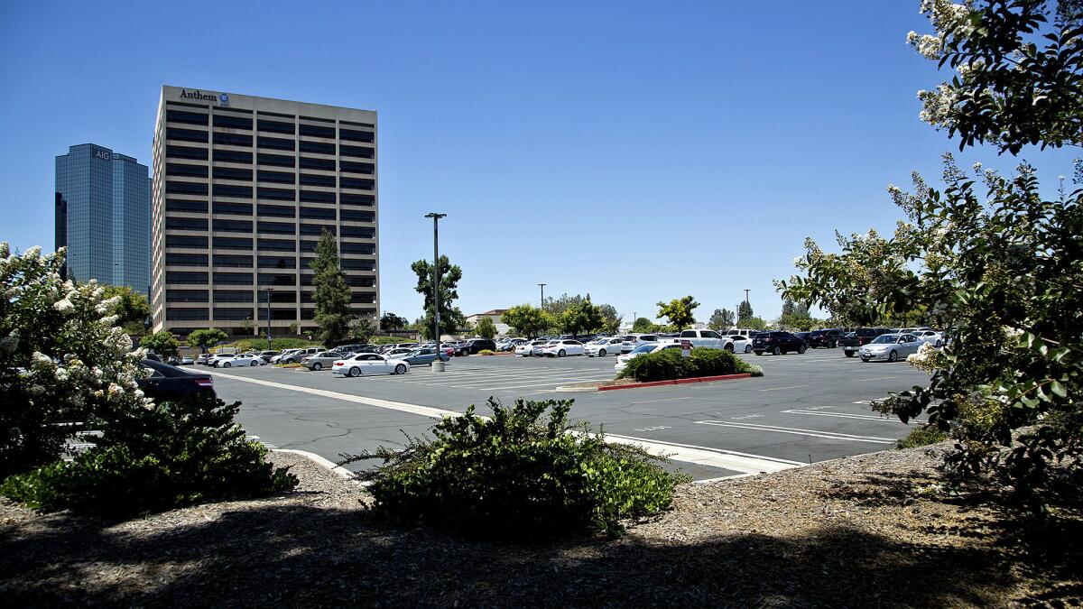 The Anthem parking lot in Warner Center recently went on sale for future development.