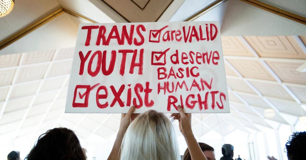 Column: A Texas federal judge OKs nationwide discrimination in healthcare against transgender people