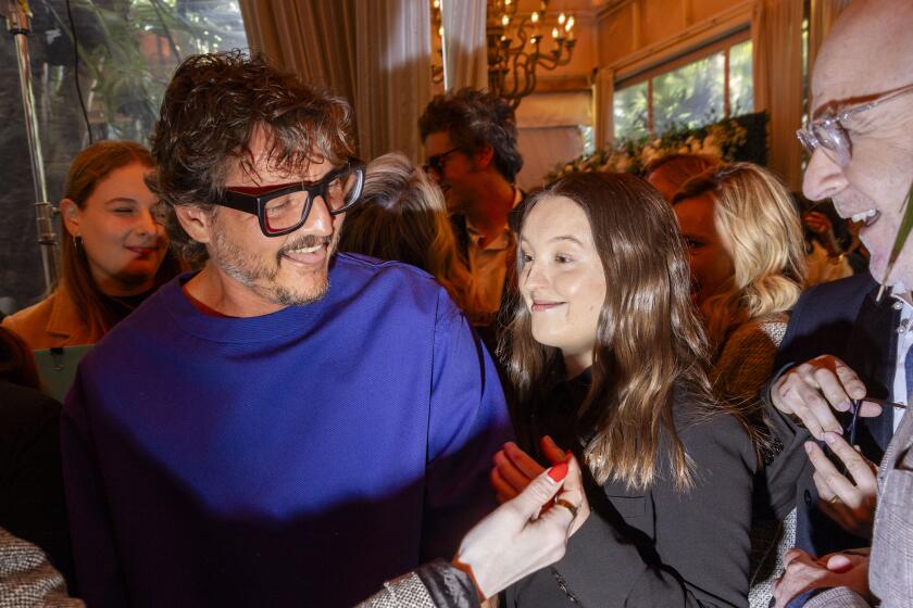 Los Angeles, CA - January 12: Robert Downey Jr. and Bella Ramsey mingled during the 2023 American Film Institute Awards, at Four Seasons Hotel , in Los Angeles, CA, Friday, Jan. 12, 2024. (Jay L. Clendenin / Los Angeles Times)