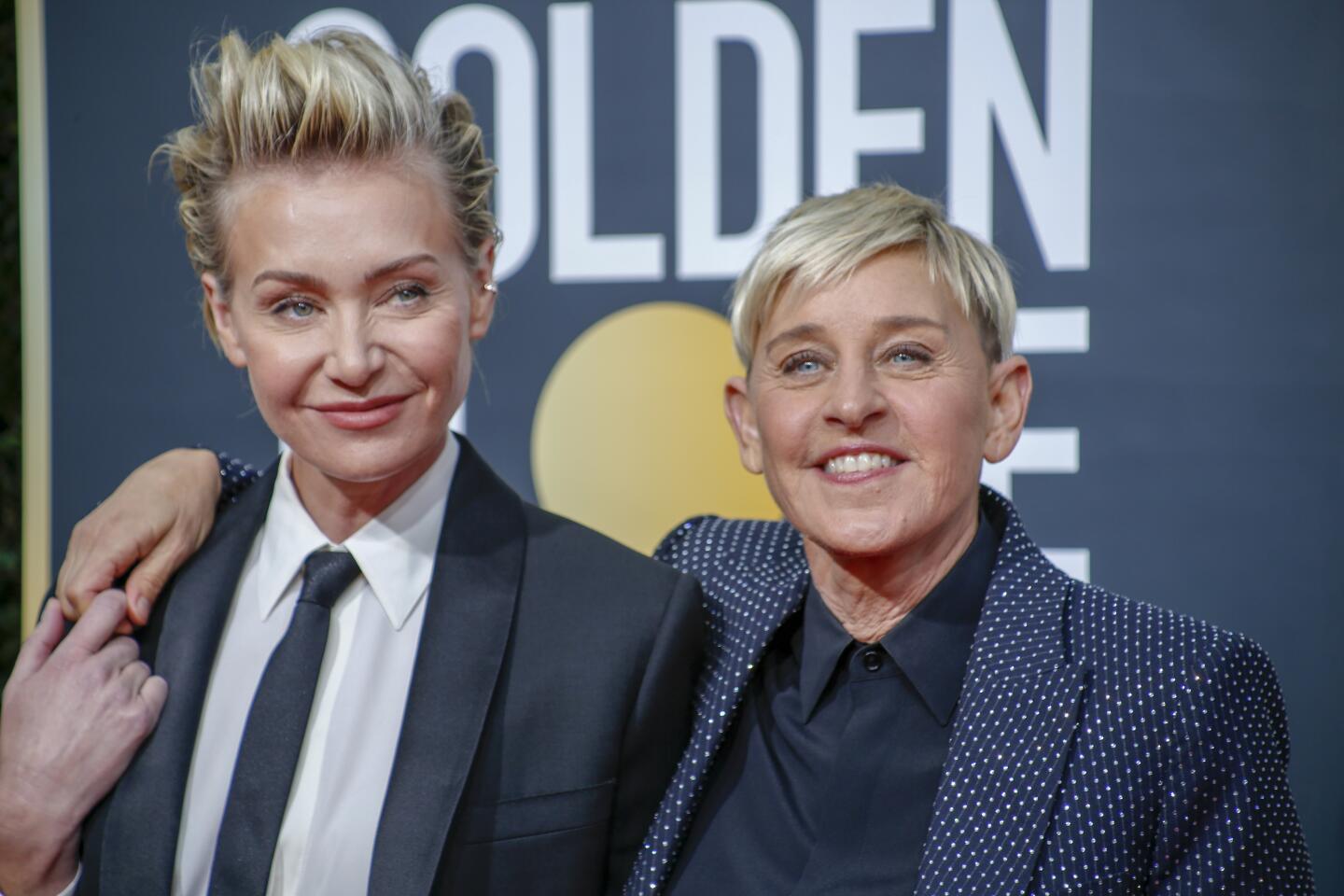 Portia de Rossi and Ellen DeGeneres on the red carpet