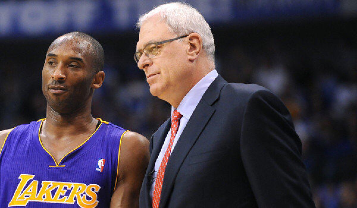 Former Lakers Coach Phil Jackson calls superstar Kobe Bryant a "hard-headed learner" in his new book.