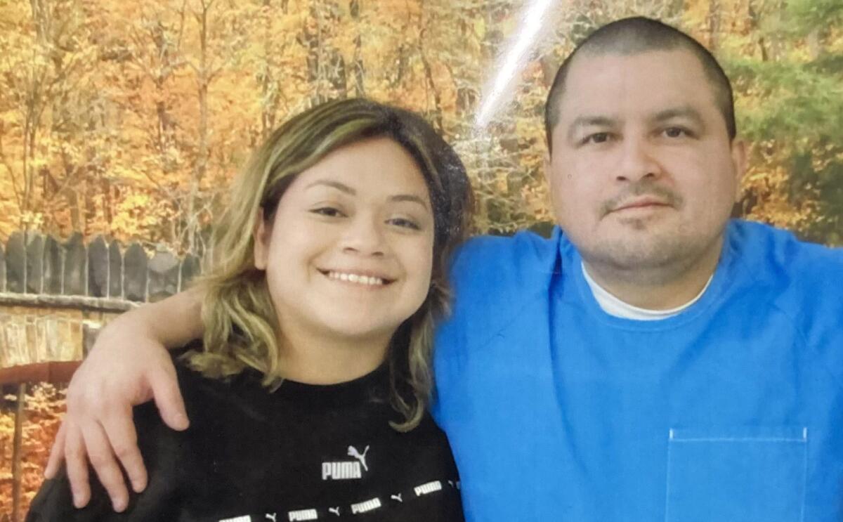 Lombardo Palacios, who in 2009 was sentenced to 50 years to life in prison, is shown last year with his sister, Sigry Ortiz.