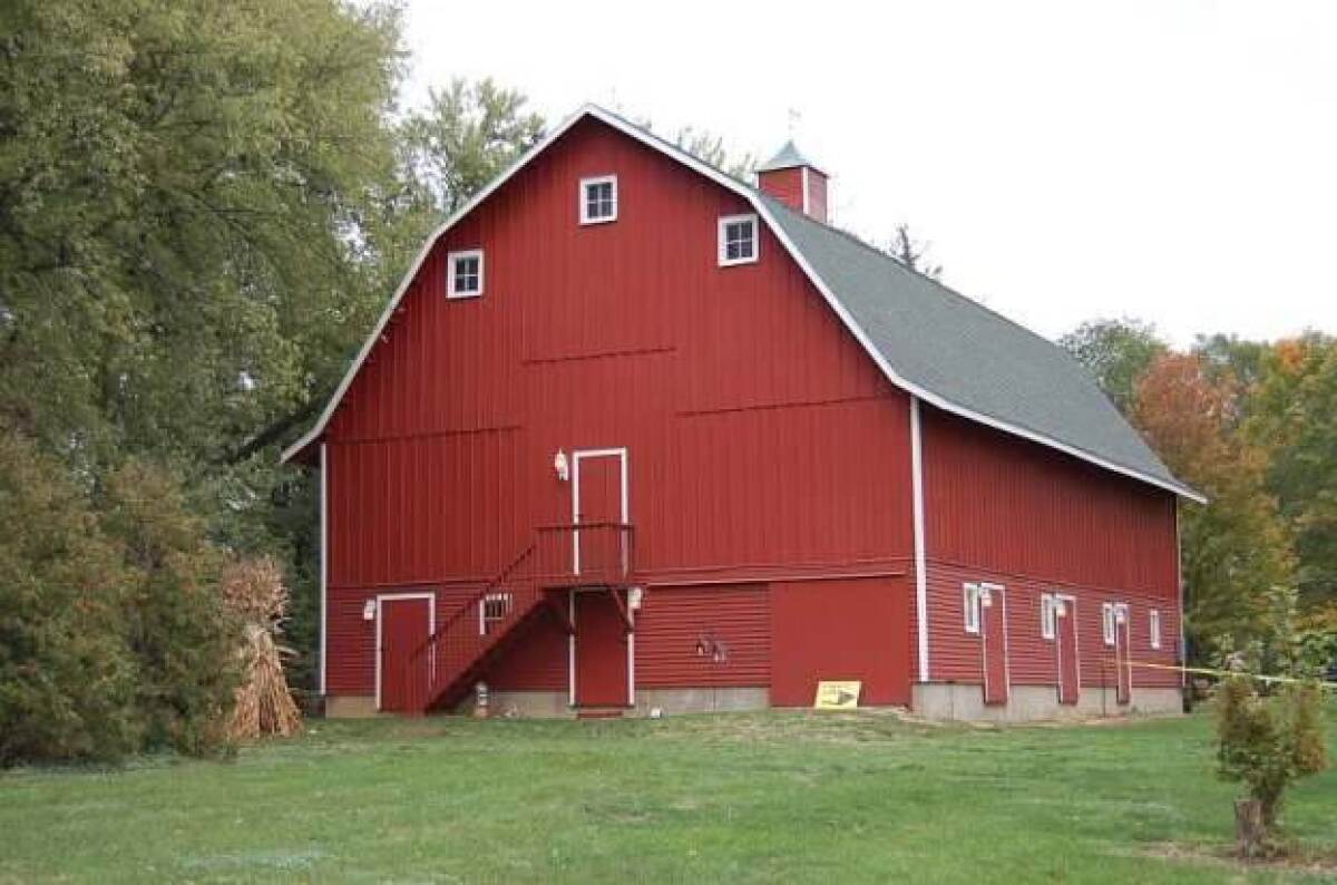 Gribble barn, Ft. Atkinson, Iowa This barn is part of the Czech community , where Dvorak spent summers, in northeast Iowa. The elegant large red barn was built by Czechs and has remained in the family for generations. Photo by Sherry Gribble