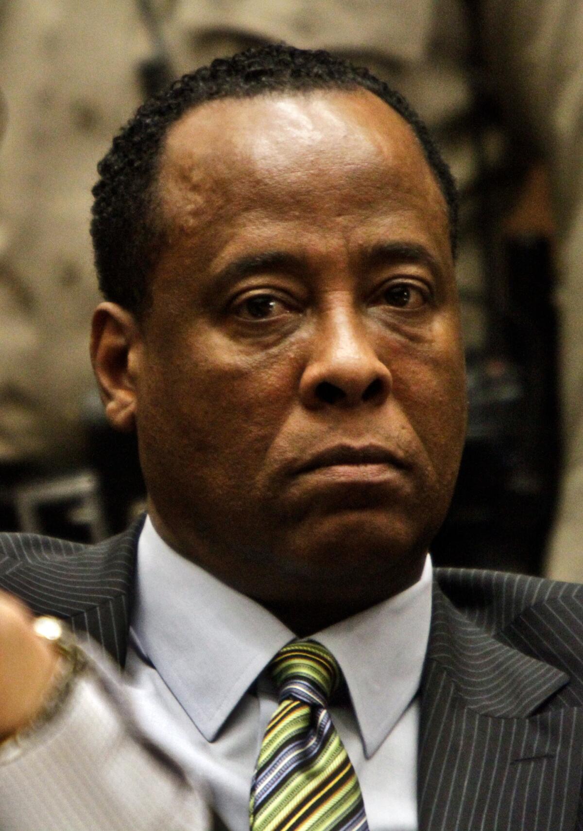 Dr. Conrad Murray during his involuntary manslaughter trial.