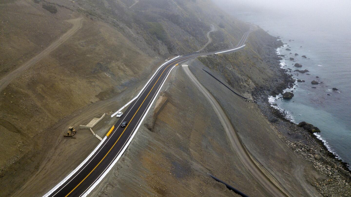 California 1 in Big Sur set to reopen