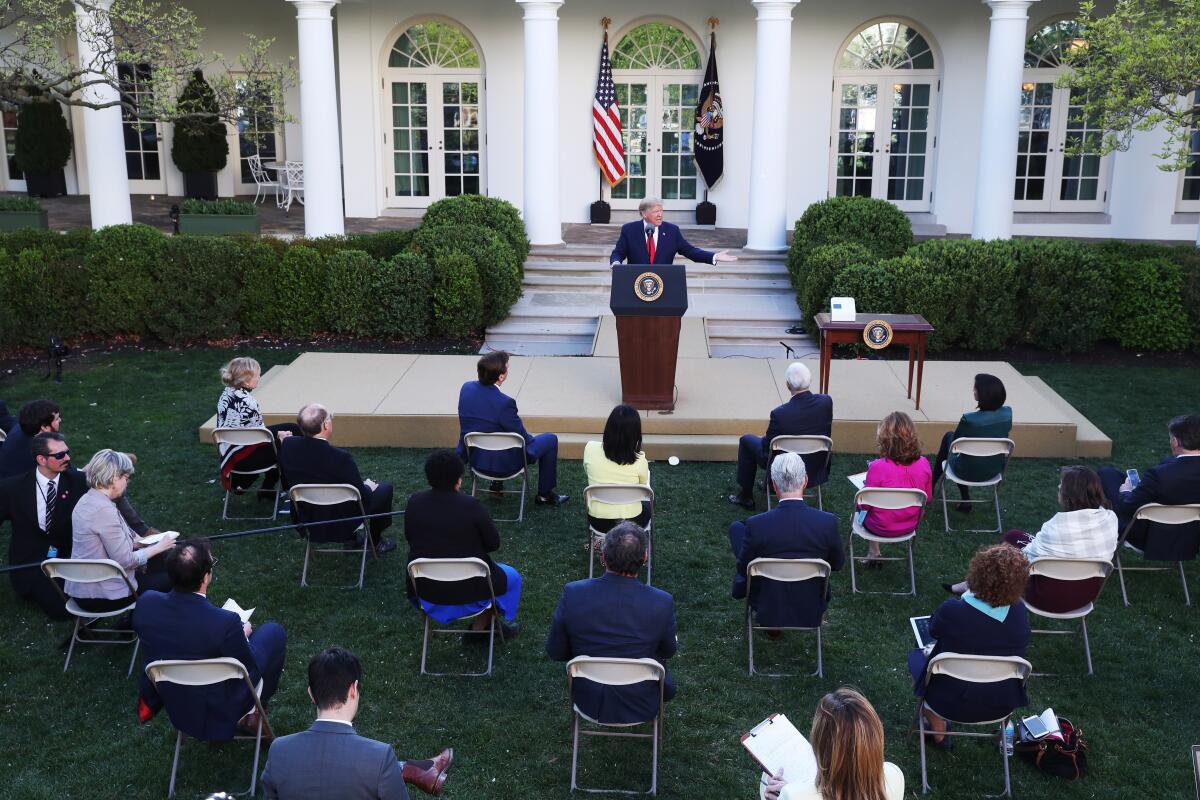 El presidente saliente de EUA Donald J. Trump.