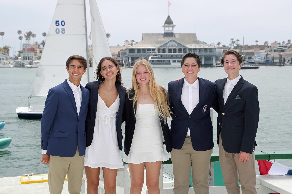 Officers of the Balboa Island Yacht Club. 
