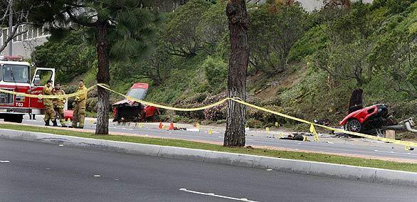 Fatal Ferrari crash splits car in two