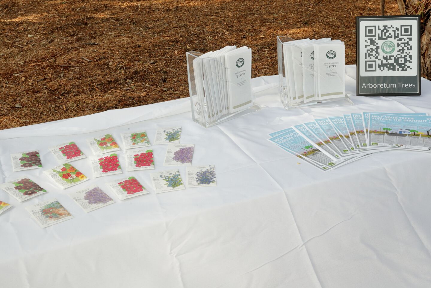 Items of interest to the public at the grand opening of the RSF Arboretum