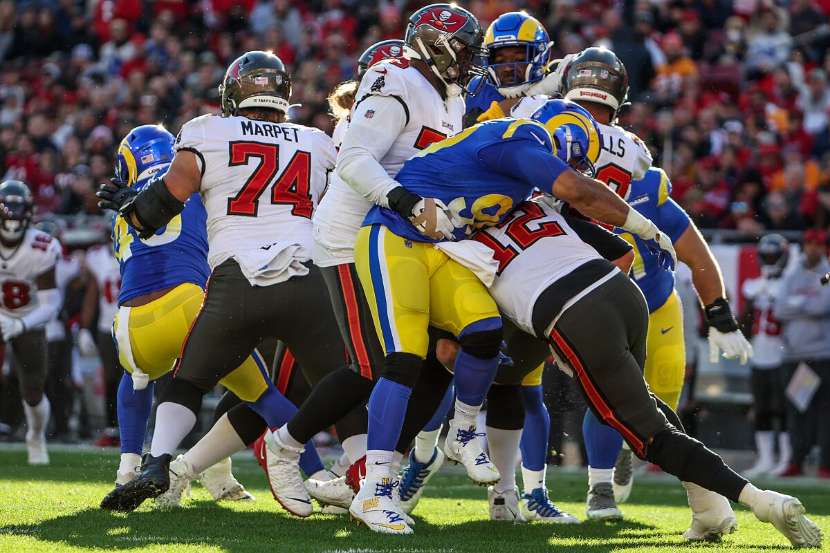 Rams' 30-27 NFC divisional playoff win over Bucs by numbers - Los ...