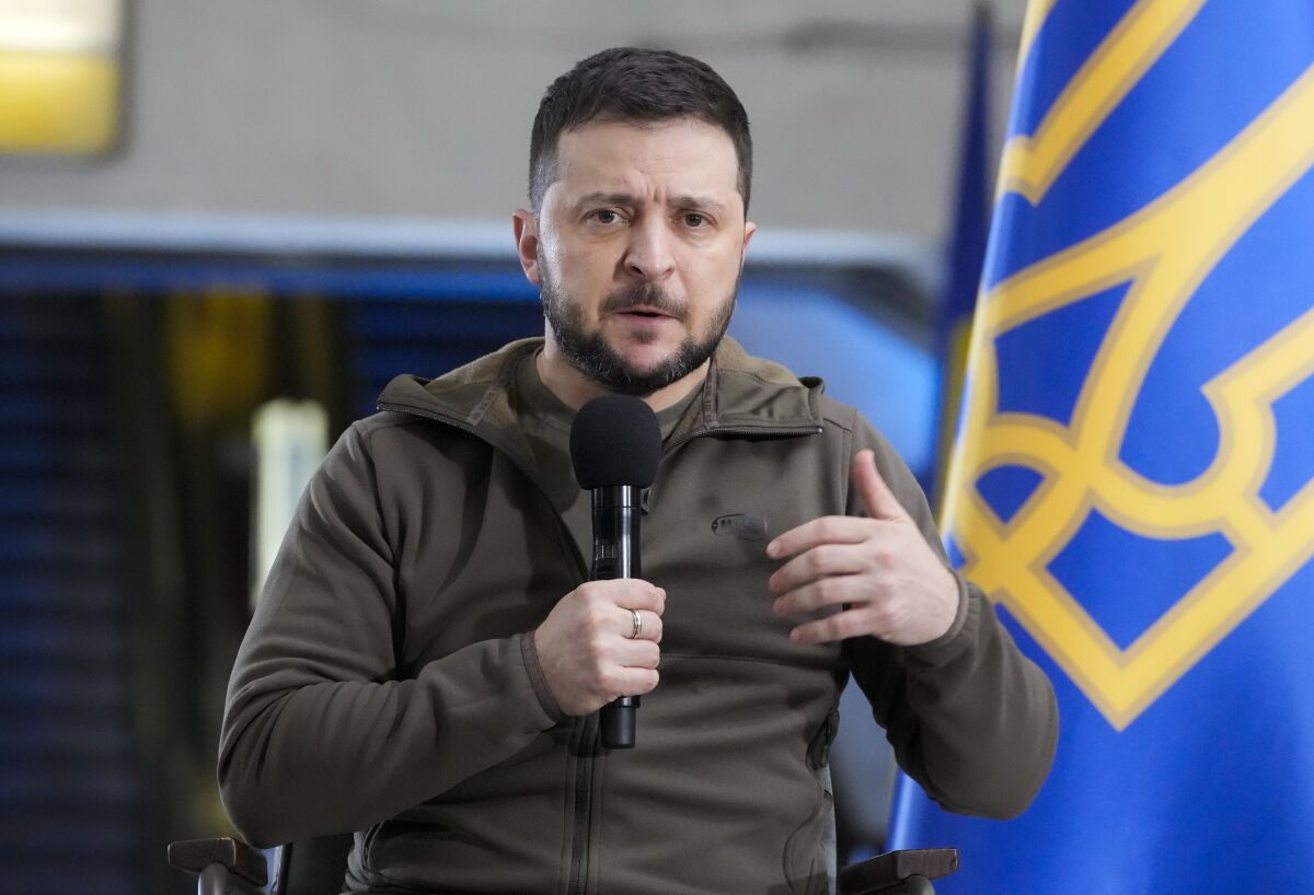 Ukrainian President Volodymyr Zelensky