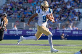 UCLA quarterback Nico Iamaleava scrambles against Northwestern in the second half Saturday.