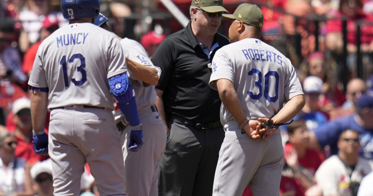 More umpire controversy, another bad Clayton Kershaw start mark Dodgers’ loss to Cardinals