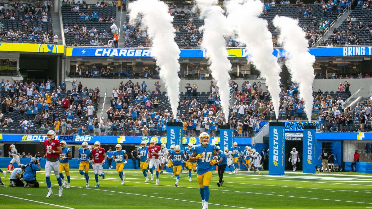 2023 Pacific Time Los Angeles Chargers NFL Football Schedule