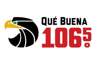 Que Buena  106.5 Logo