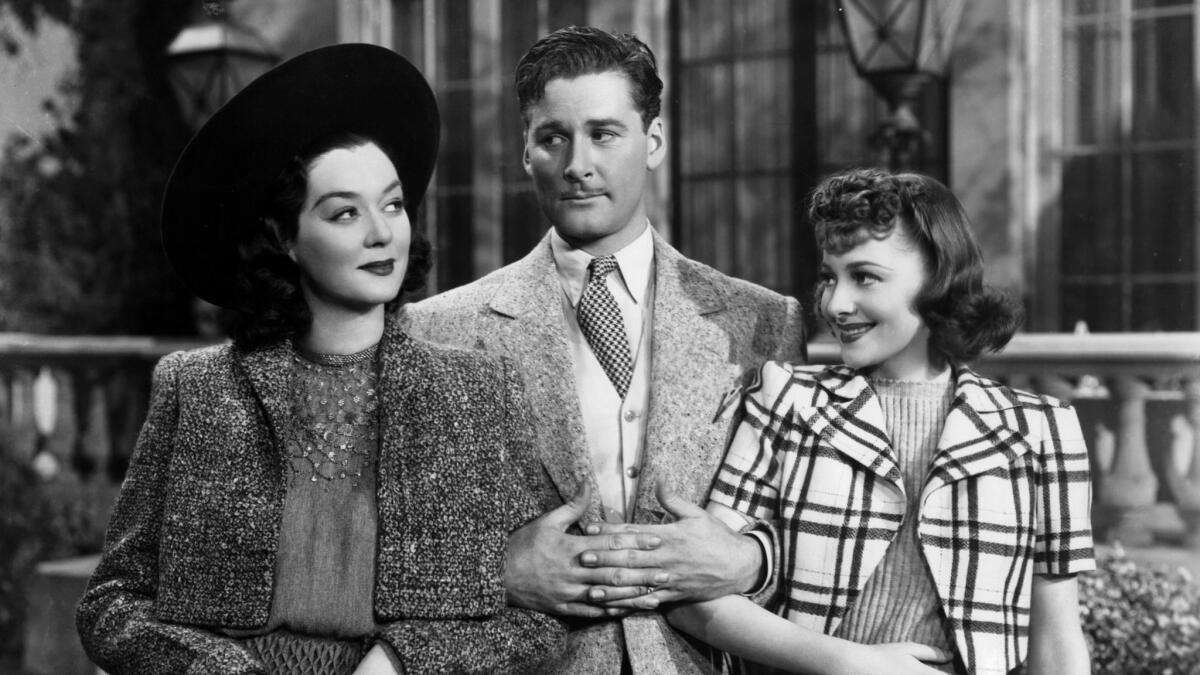 Famous rogue Errol Flynn (with Rosalind Russell and Olivia de Havilland) went to a fundraiser for the film -- then ducked out.