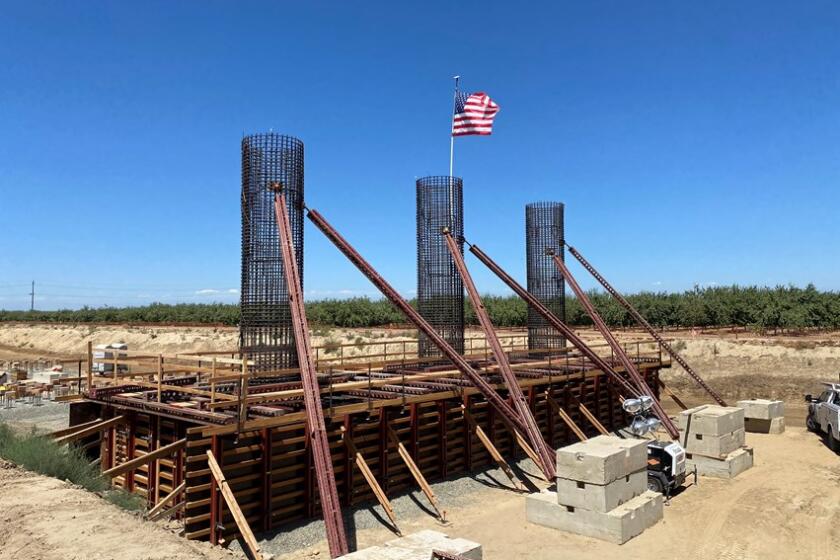 A small portion of the two-mile long Hanford Viaduct is underway in Kings County.