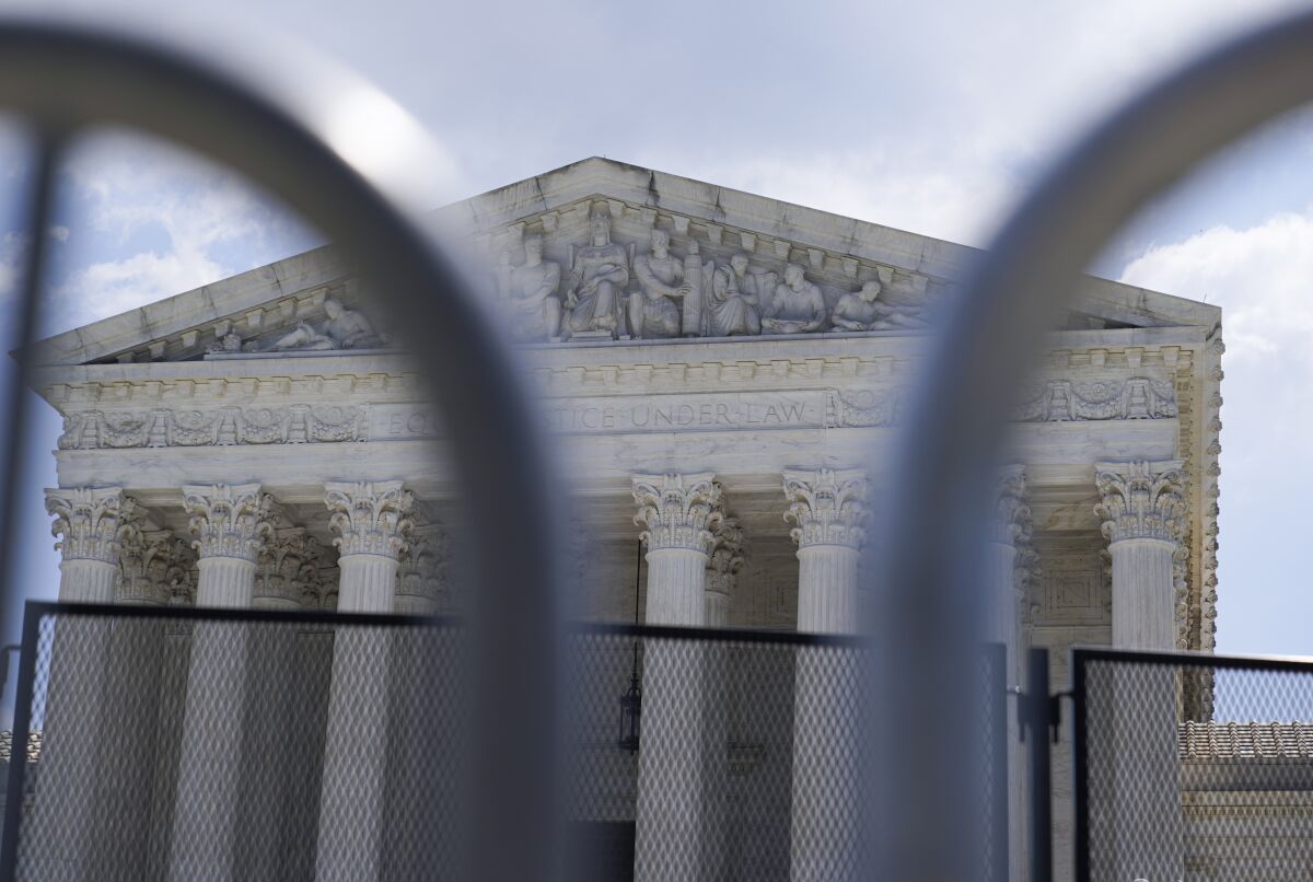 The U.S. Supreme Court, Monday, June 13, 2022, in Washington. (AP Photo/Mariam Zuhaib)