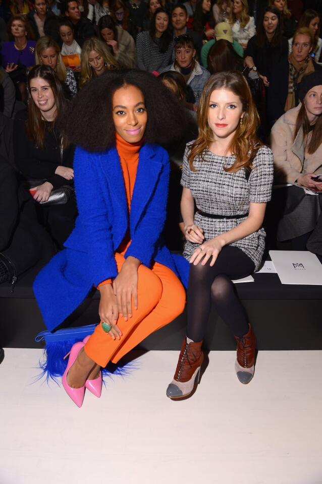 Solange Knowles and Anna Kendrick