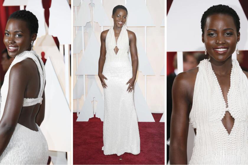 Lupita Nyong'o during the arrivals at the 87th Annual Academy Awards on Feb. 22 at the Dolby Theatre at Hollywood & Highland Center in Hollywood.