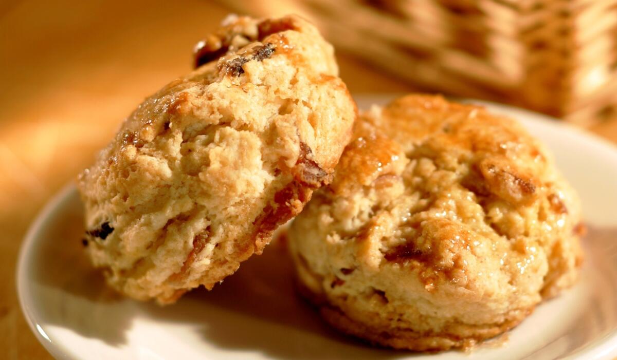 Made with a full pound of bacon and a half-pound of butter, former Times columnist S. Irene Virbila calls them "gloriously crumbly." Recipe: Maple bacon biscuits
