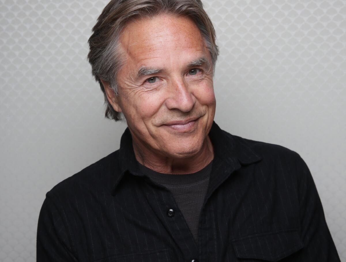 Don Johnson is at Sundance in support of Jim Mickle's "Cold in July," in which the "Miami Vice" and "Nash Bridges" actor plays Jim Bob, whip- and quip-cracking Texan.
