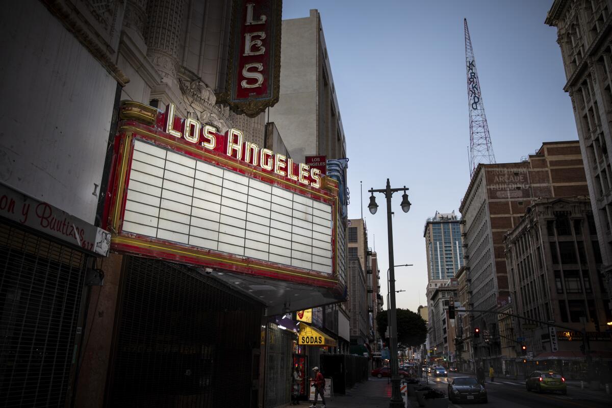 Marquee of a theater 