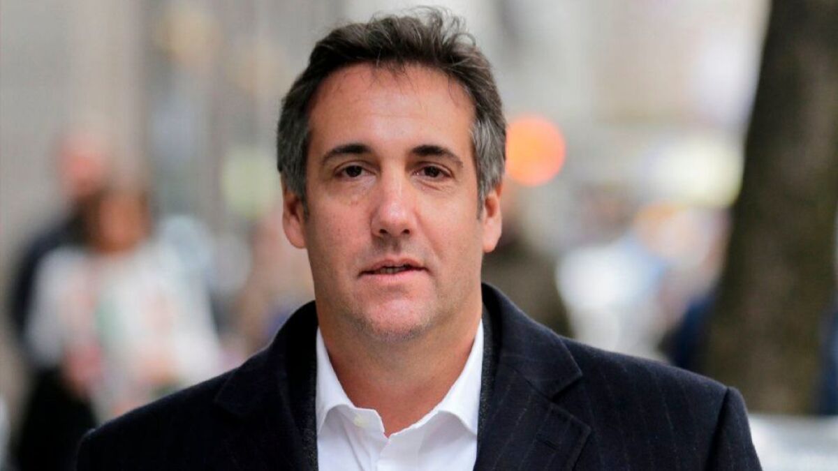 Michael Cohen, President Trump's personal attorney, in New York on April 11,