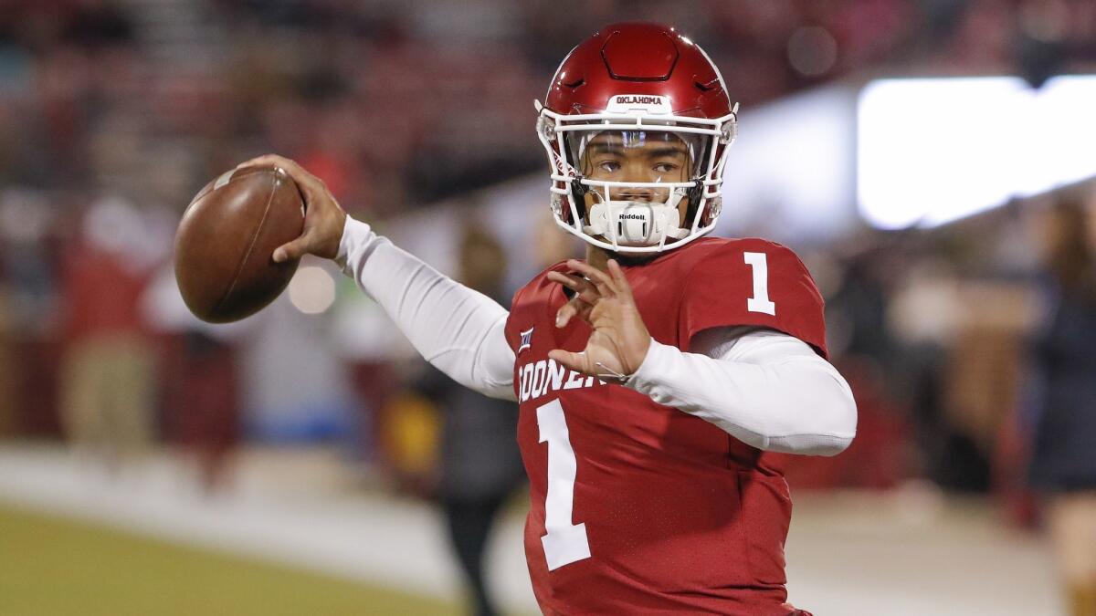 Kyler Murray became the second consecutive Oklahoma quarterback to win the Heisman Trophy.