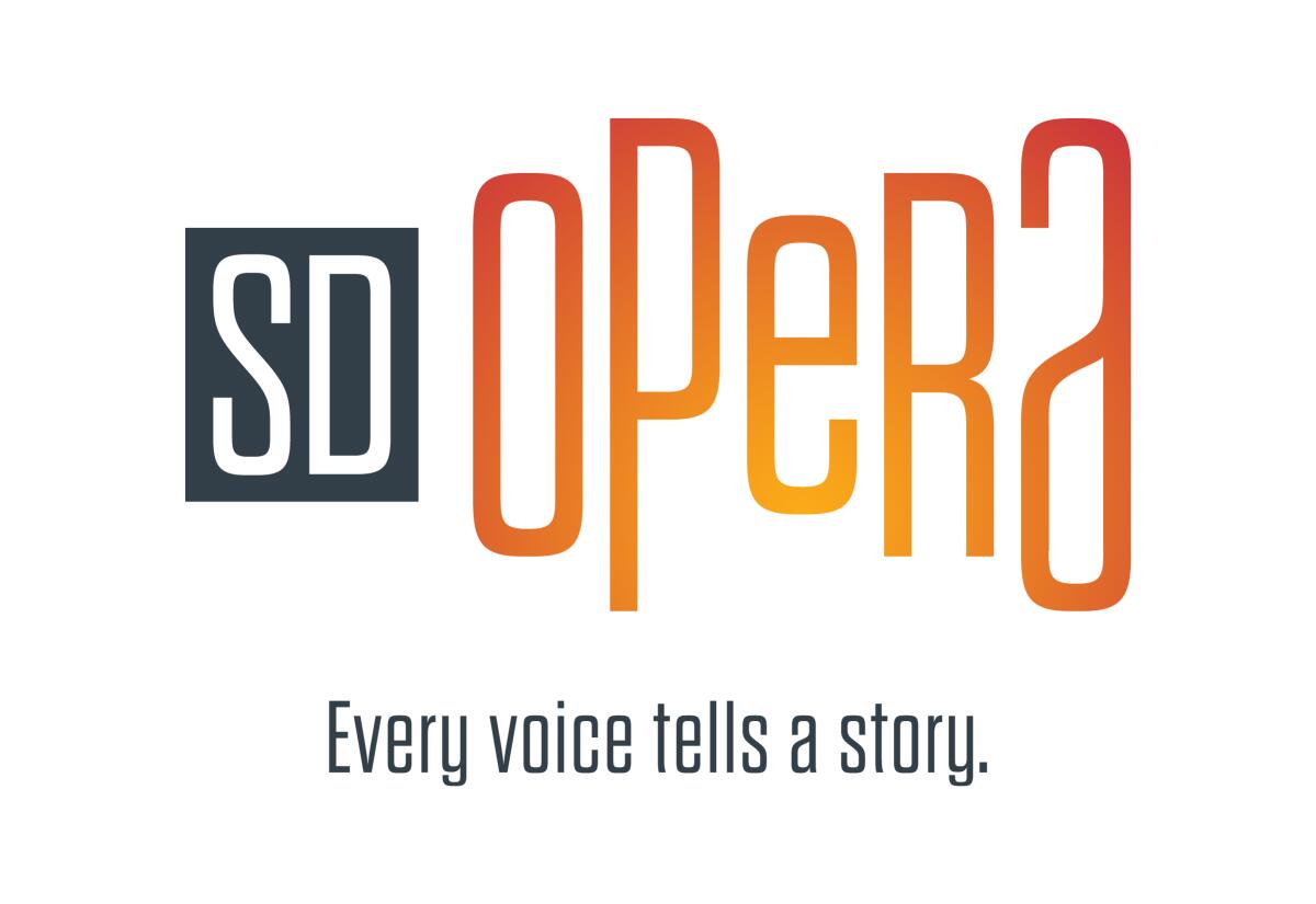 El nuevo logotipo de la Ópera de San Diego, creado por Esser Design.