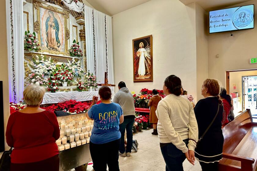 Celebración de la virgen de Guadalupe en Chula Vista.