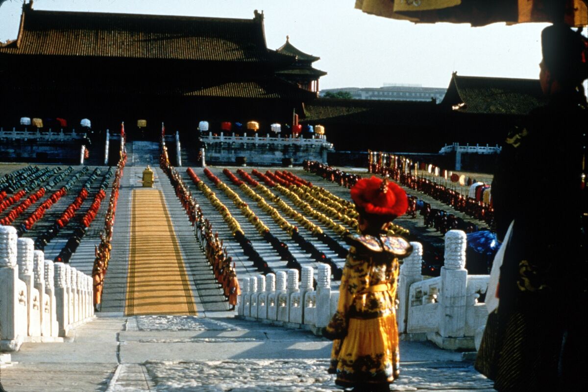 Pu Yi (Richard Vuu) 3 years old at his Coronation in "The Last Emperor."