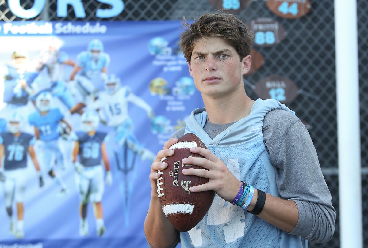 Ethan Garbers of Corona del Mar showed patience during his four years playing quarterback and emerged his senior year as one of the best in Southern California. He's headed to Washington.