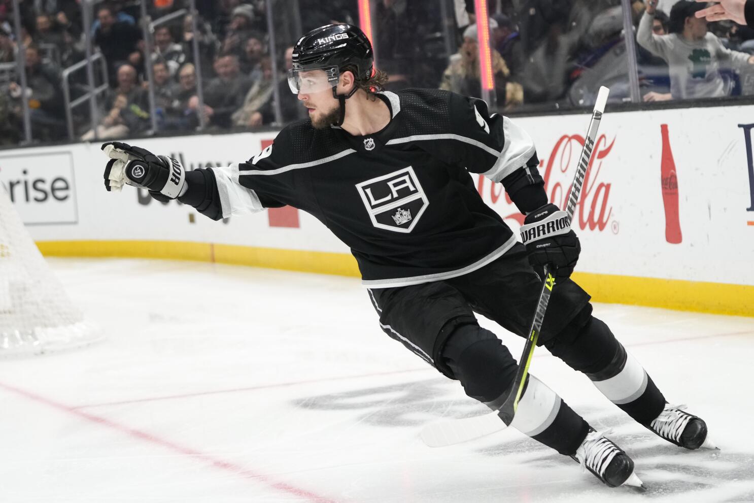 Adrian Kempe scored twice as the Kings netted seven goals in a