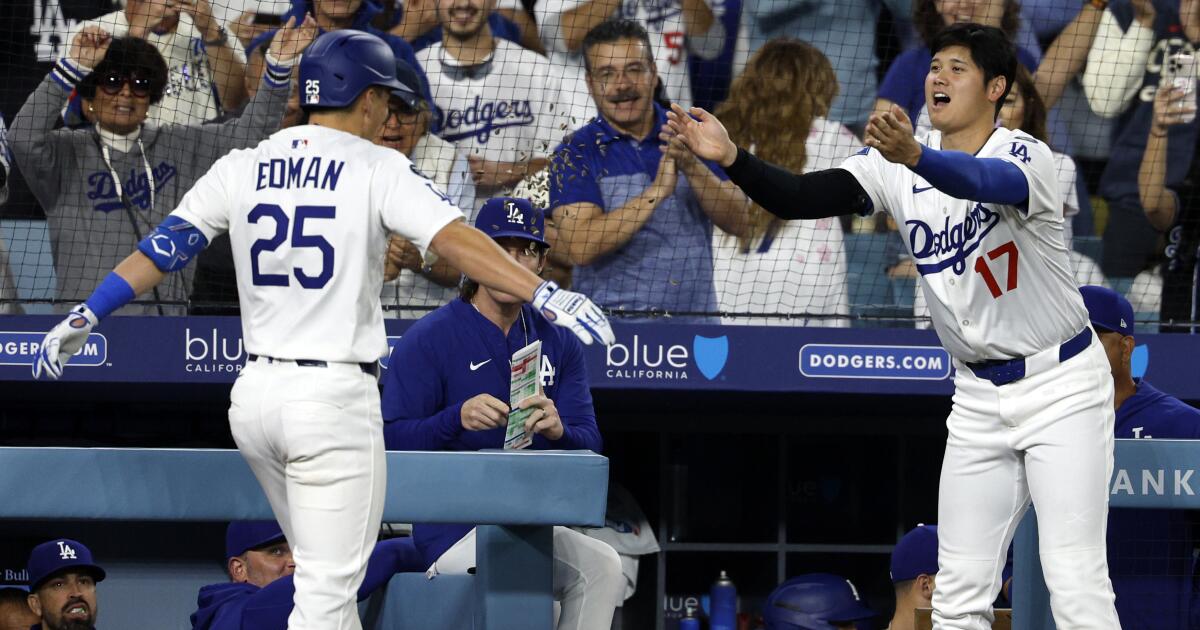 Tommy Edman continues to reveal his inner slugger in Dodgers' win over Cubs