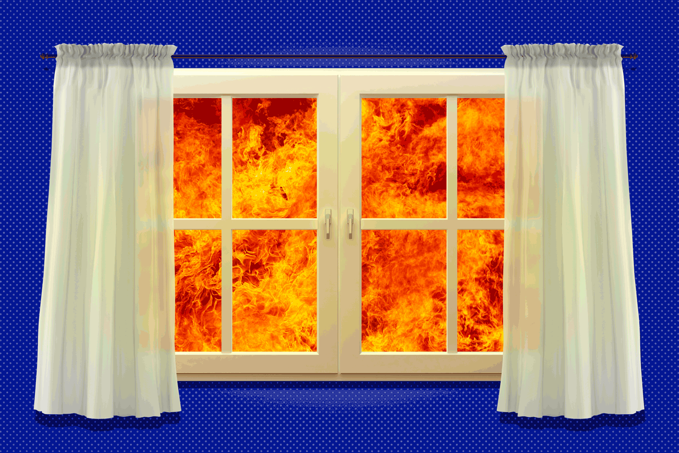 Fire window illustration
