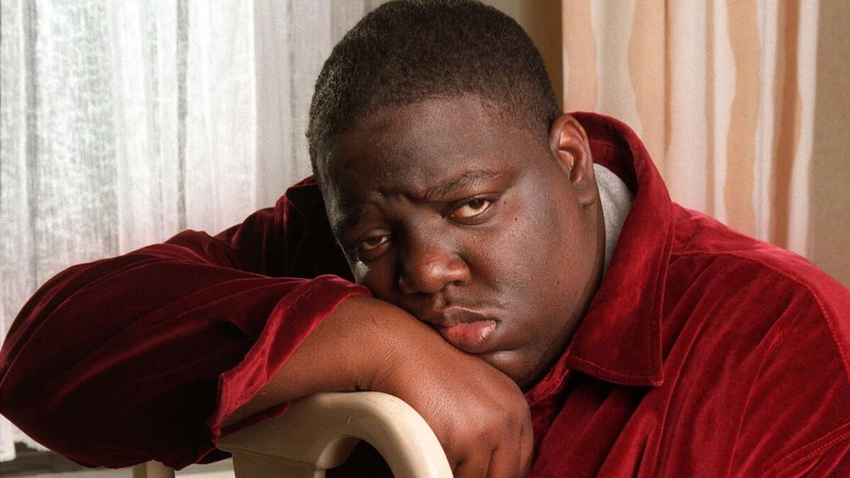 The Notorious B.I.G. in his L.A. hotel room on Feb.25, 1997. He was killed 10 days later.