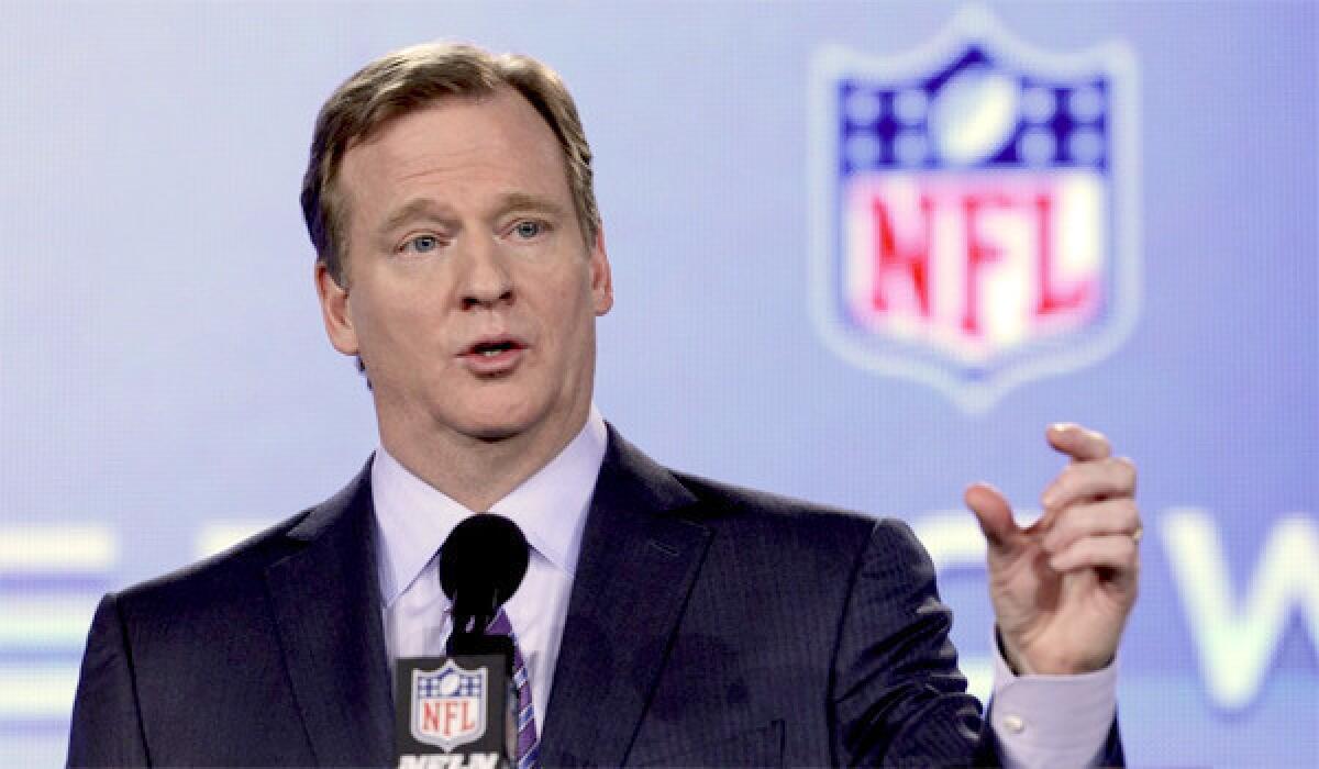 Roger Goodell addresses the media Friday in his annual pre-Super Bowl address.