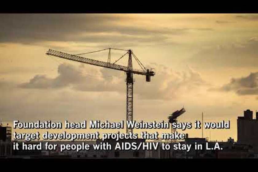 Why is an AIDS nonprofit suing to halt construction and pushing for Measure S?