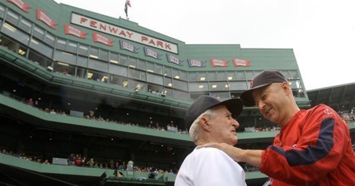 Ted Williams, Dom DiMaggio, Bobby Doerr, & Johnny Pesky Signed Red