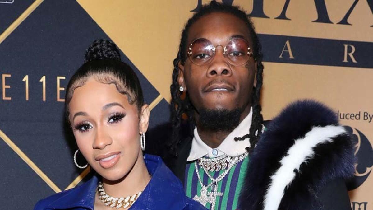 Cardi B with her husband, Offset.