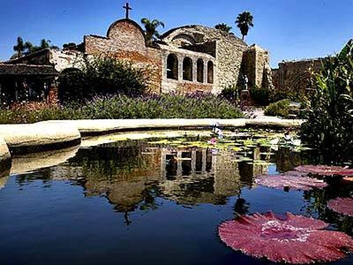 Restoration of Mission San Juan Capistrano, dedicated in 1776 by Father Serra, was finished this summer.