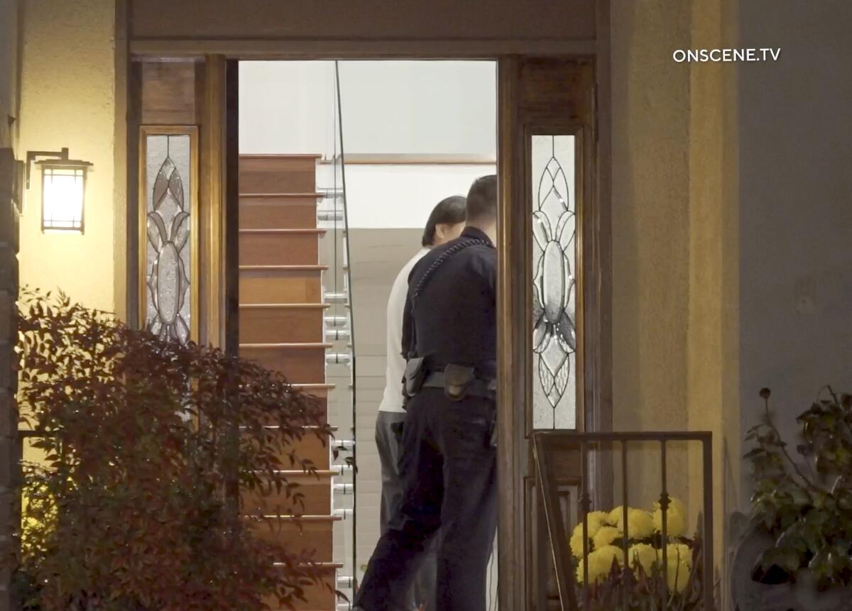 An investigation is underway after three men broke into a family’s Westminster home.