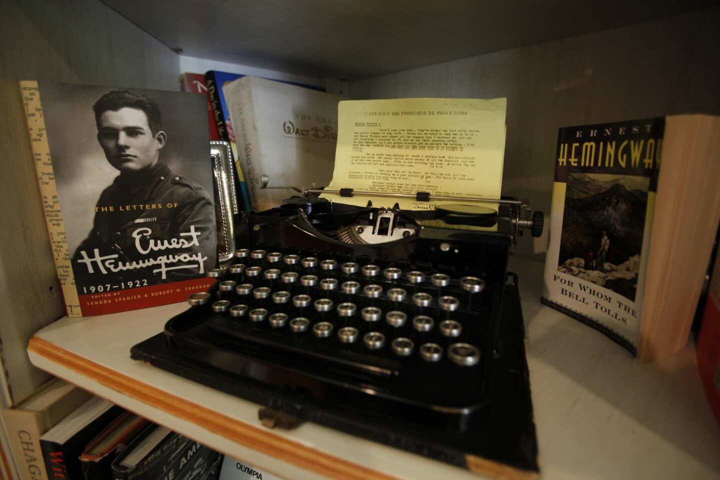 Steve Soboroff, the investor and civic leader, has a not-so-secret passion for typewriters. As part of his collection, Soboroff ownes this machine once owned by Ernest Hemmingway.