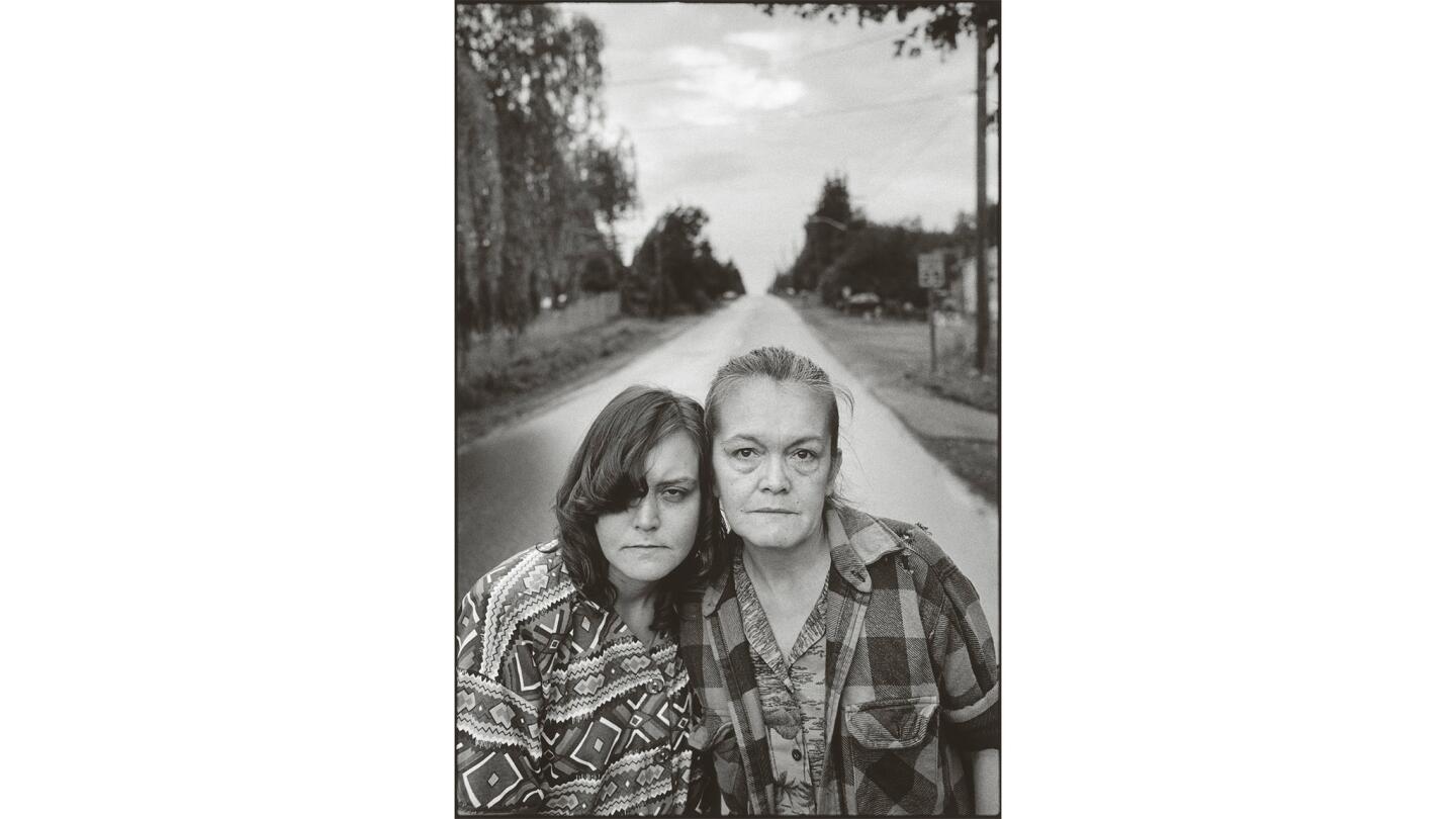 Tiny and Pat, along the road, 1993