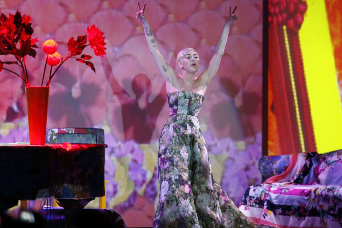 US singer Miley Cyrus performs during the World Music Awards at Monte Carlo Sporting Club, on May 27, 2014 in Monaco.