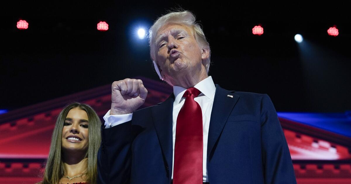 25 million tune in to RNC for Trump nomination acceptance speech - Los ...