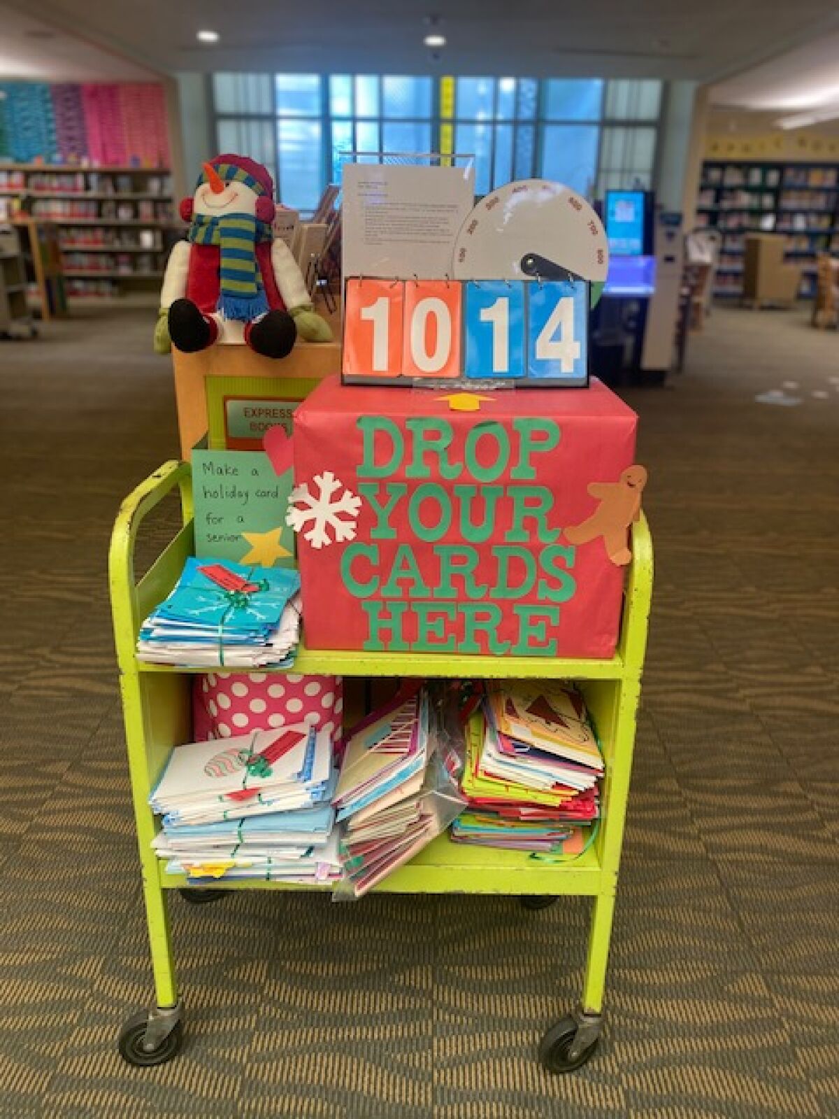 The La Jolla/Riford Library's holiday card drive for seniors collected 1,014 cards.