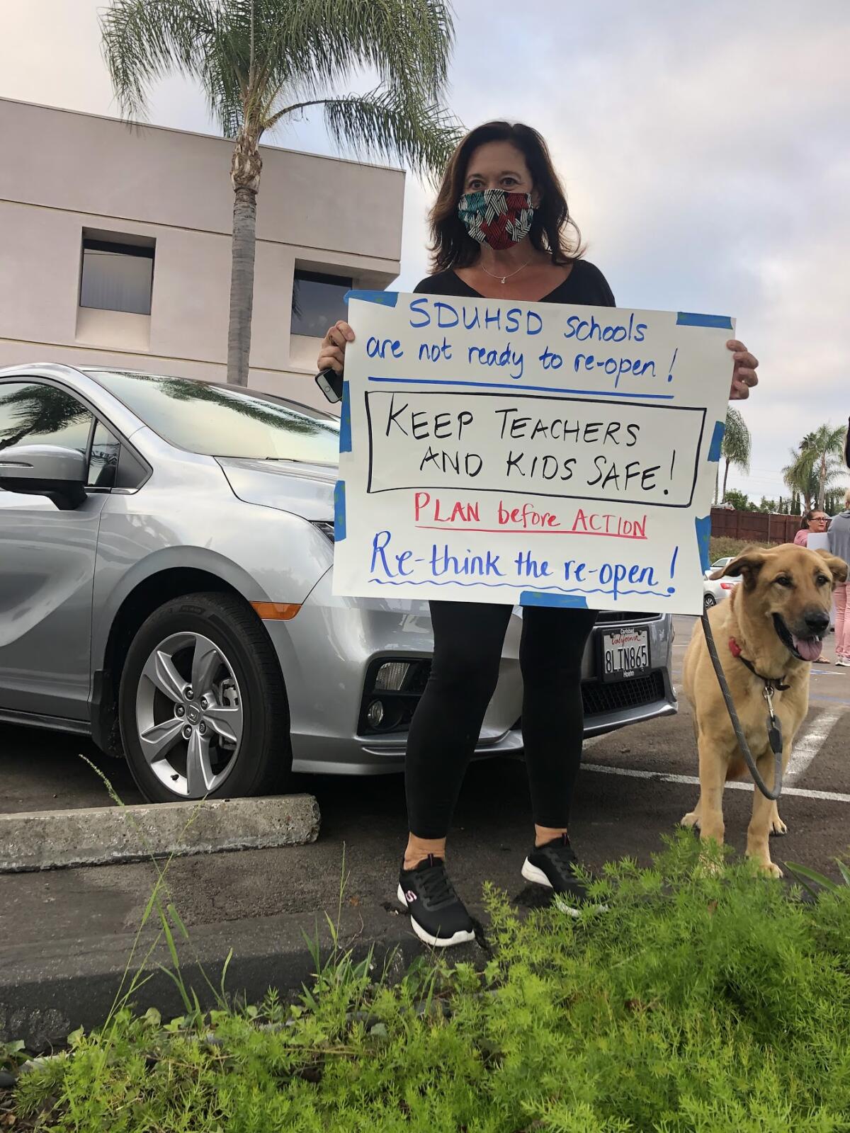 A rally participant.