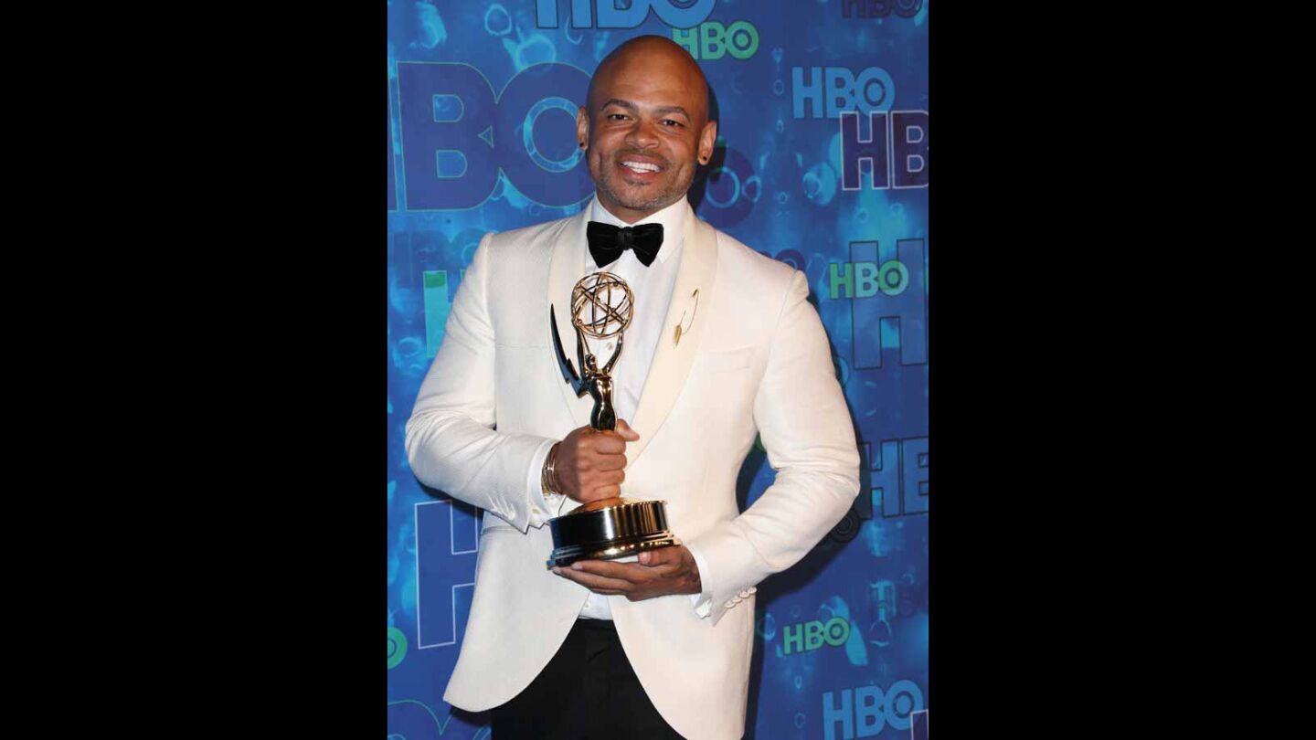 Producer Anthony Hemingway attends HBO's Emmys after-party.